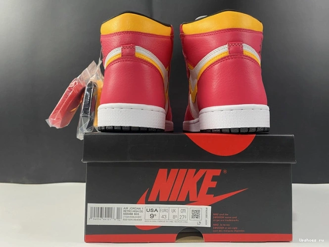 High Retro Jordan AIR Light Fusion Red OG 555088-603 1 0719